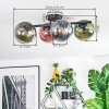 Koyoto Plafoniera, Lampada a sfera Blu, Verde, Chiaro, Ramato, 4-Luci