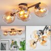 Koyoto Plafoniera, Lampada a sfera Ambrato, Chiaro, 4-Luci
