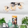 Koyoto Plafoniera, Lampada a sfera Ambrato, Chiaro, 4-Luci