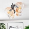 Koyoto Plafoniera, Lampada a sfera Ambrato, Chiaro, 4-Luci