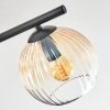 Koyoto Plafoniera, Lampada a sfera Ambrato, Chiaro, 4-Luci