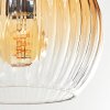 Koyoto Plafoniera, Lampada a sfera Ambrato, Chiaro, 4-Luci