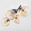 Koyoto Plafoniera, Lampada a sfera Ambrato, Chiaro, 4-Luci