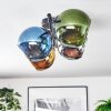 Koyoto Plafoniera, Lampada a sfera Blu, Cromo, Oro, Verde, Grigio fumo, 4-Luci