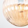 Chehalis Plafoniera, Lampada a sfera Ambrato, Chiaro, Grigio fumo, 3-Luci