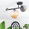 Chehalis Plafoniera, Lampada a sfera Ambrato, Chiaro, Grigio fumo, 3-Luci