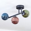 Chehalis Plafoniera, Lampada a sfera Blu, Verde, Ramato, 3-Luci