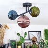 Chehalis Plafoniera, Lampada a sfera Blu, Verde, Ramato, 3-Luci
