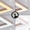 Marluk Plafoniera LED Cromo, Sabbia, Bianco, 1-Luce