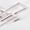 Marluk Plafoniera LED Cromo, Sabbia, Bianco, 1-Luce