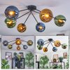Koyoto Plafoniera, Lampada a sfera 77.5 cm Blu, Oro, Verde, 6-Luci