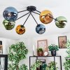 Koyoto Plafoniera, Lampada a sfera 77.5 cm Blu, Oro, Verde, 6-Luci
