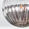 Chehalis Plafoniera, Lampada a sfera Ambrato, Chiaro, Grigio fumo, 3-Luci