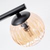 Chehalis Plafoniera, Lampada a sfera Ambrato, Chiaro, Grigio fumo, 3-Luci