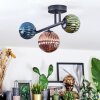 Chehalis Plafoniera, Lampada a sfera Blu, Verde, Ramato, 3-Luci