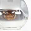 Ripoll Plafoniera, Lampada a sfera Chiaro, Grigio fumo, 1-Luce