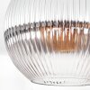 Koyoto Plafoniera, Lampada a sfera 30 cm Chiaro, Grigio fumo, 1-Luce