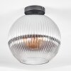 Koyoto Plafoniera, Lampada a sfera 30 cm Chiaro, Grigio fumo, 1-Luce