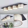 Falor Plafoniera LED Nero, 1-Luce