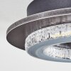 Lidor Plafoniera LED Grigio, Nero, 1-Luce