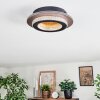 Lidor Plafoniera LED Oro, Nero, 1-Luce