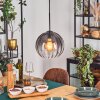 Koyoto Lampadario a sospensione, Lampada a sfera, Lampada a sospensione Chiaro, Grigio fumo, 1-Luce