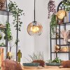 Koyoto Lampadario a sospensione, Lampada a sfera, Lampada a sospensione Ambrato, Chiaro, 1-Luce
