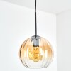 Koyoto Lampadario a sospensione, Lampada a sfera, Lampada a sospensione Ambrato, Chiaro, 1-Luce
