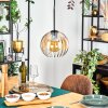 Koyoto Lampadario a sospensione, Lampada a sfera, Lampada a sospensione Ambrato, Chiaro, 1-Luce