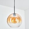 Koyoto Lampadario a sospensione, Lampada a sfera, Lampada a sospensione Ambrato, Chiaro, 1-Luce