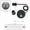 Koyoto Lampadario a sospensione, Lampada a sfera, Lampada a sospensione Grigio fumo, 1-Luce