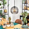 Koyoto Lampadario a sospensione, Lampada a sfera, Lampada a sospensione Grigio fumo, 1-Luce