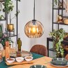Koyoto Lampadario a sospensione, Lampada a sfera, Lampada a sospensione Ambrato, 1-Luce