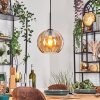 Koyoto Lampadario a sospensione, Lampada a sfera, Lampada a sospensione Ambrato, 1-Luce