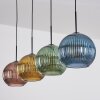 Koyoto Lampadario a sospensione, Lampada a sfera, Lampada a sospensione Blu, Oro, Verde, Ramato, 4-Luci