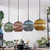 Koyoto Lampadario a sospensione, Lampada a sfera, Lampada a sospensione Blu, Oro, Verde, Ramato, 4-Luci
