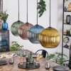 Koyoto Lampadario a sospensione, Lampada a sfera, Lampada a sospensione Blu, Oro, Verde, Ramato, 4-Luci