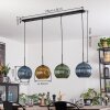 Koyoto Lampadario a sospensione, Lampada a sfera, Lampada a sospensione Blu, Oro, Verde, 4-Luci