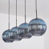 Koyoto Lampadario a sospensione, Lampada a sfera, Lampada a sospensione Blu, 4-Luci