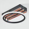 Galen Plafoniera LED Aspetto del legno, Nero, 1-Luce