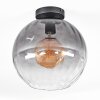 Koyoto Plafoniera, Lampada a sfera 30 cm Chiaro, Grigio fumo, 1-Luce