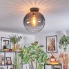 Koyoto Plafoniera, Lampada a sfera 30 cm Chiaro, Grigio fumo, 1-Luce