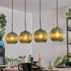 Koyoto Lampadario a sospensione, Lampada a sfera, Lampada a sospensione Verde, 4-Luci