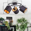 Alsen Plafoniera, Faretto da soffitto Nero, 3-Luci