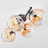 Koyoto Plafoniera, Lampada a sfera Ambrato, Chiaro, 4-Luci
