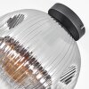 Ripoll Plafoniera, Lampada a sfera Chiaro, Grigio fumo, 1-Luce