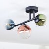 Chehalis Plafoniera, Lampada a sfera Blu, Verde, Chiaro, Ramato, 3-Luci