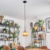 Koyoto Lampadario a sospensione, Lampada a sfera, Lampada a sospensione 20 cm Ambrato, 1-Luce