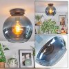 Koyoto Plafoniera, Lampada a sfera 25 cm Blu, Chiaro, 1-Luce