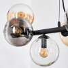 Gastor Lampadario a sospensione, Lampada a sfera, Lampada a sospensione Ambrato, Chiaro, Grigio fumo, 8-Luci
